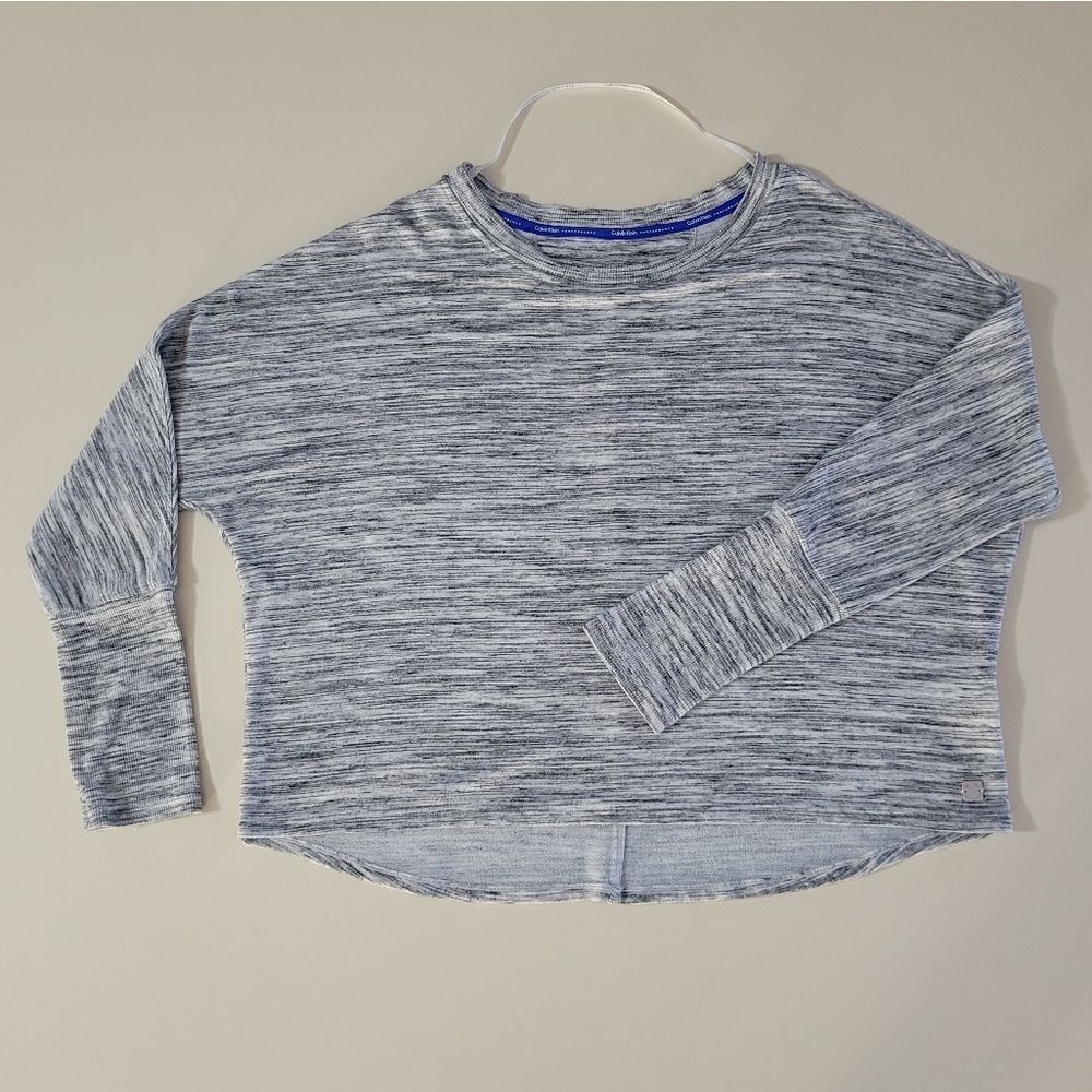 Calvin Klein Performance Roundneck Long Sleeve Pullover Top